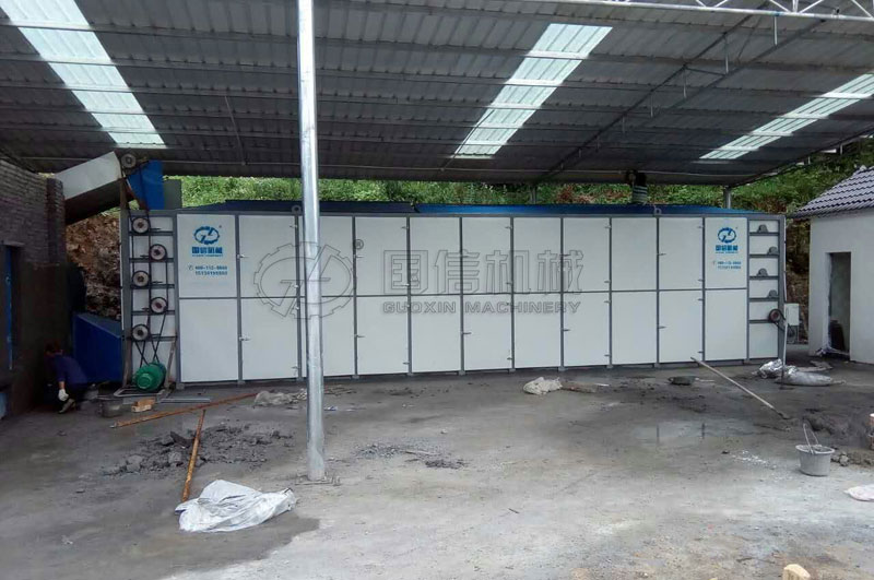 國信木耳烘干設備在貴州德江安裝調試現場